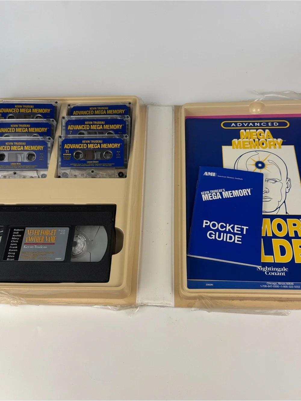 Advanced Mega Memory Course by Kevin Trudeau, Audio Cassette & VHS Tape, New